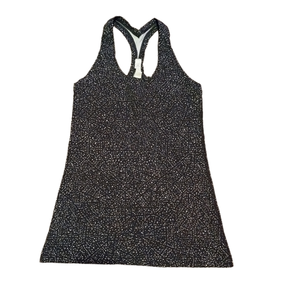 NWOT Lululemon Cool Racerback Tank || - Black and White - Size 6 - Picture 5 of 7